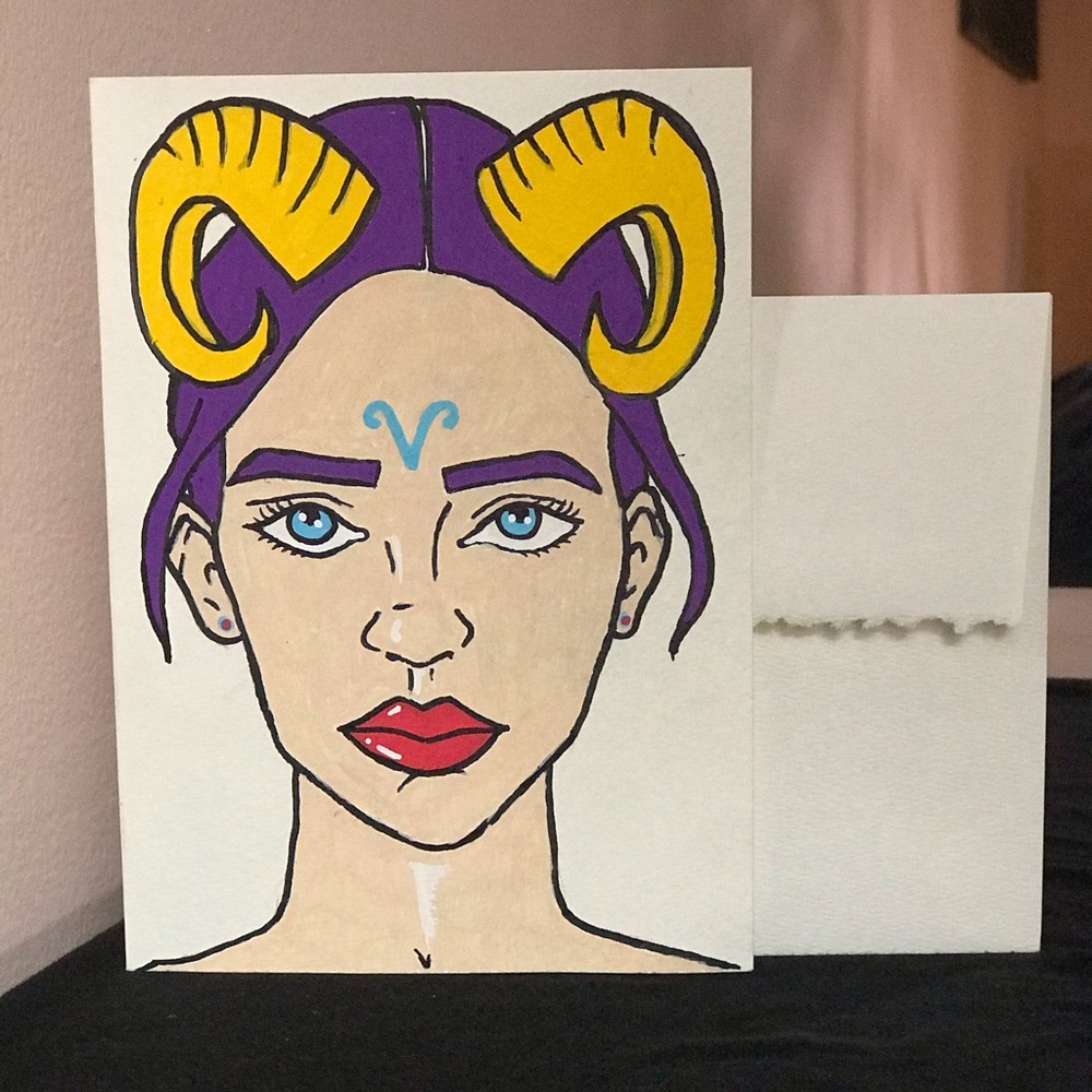 Handmade cards Zodiac With envelopes